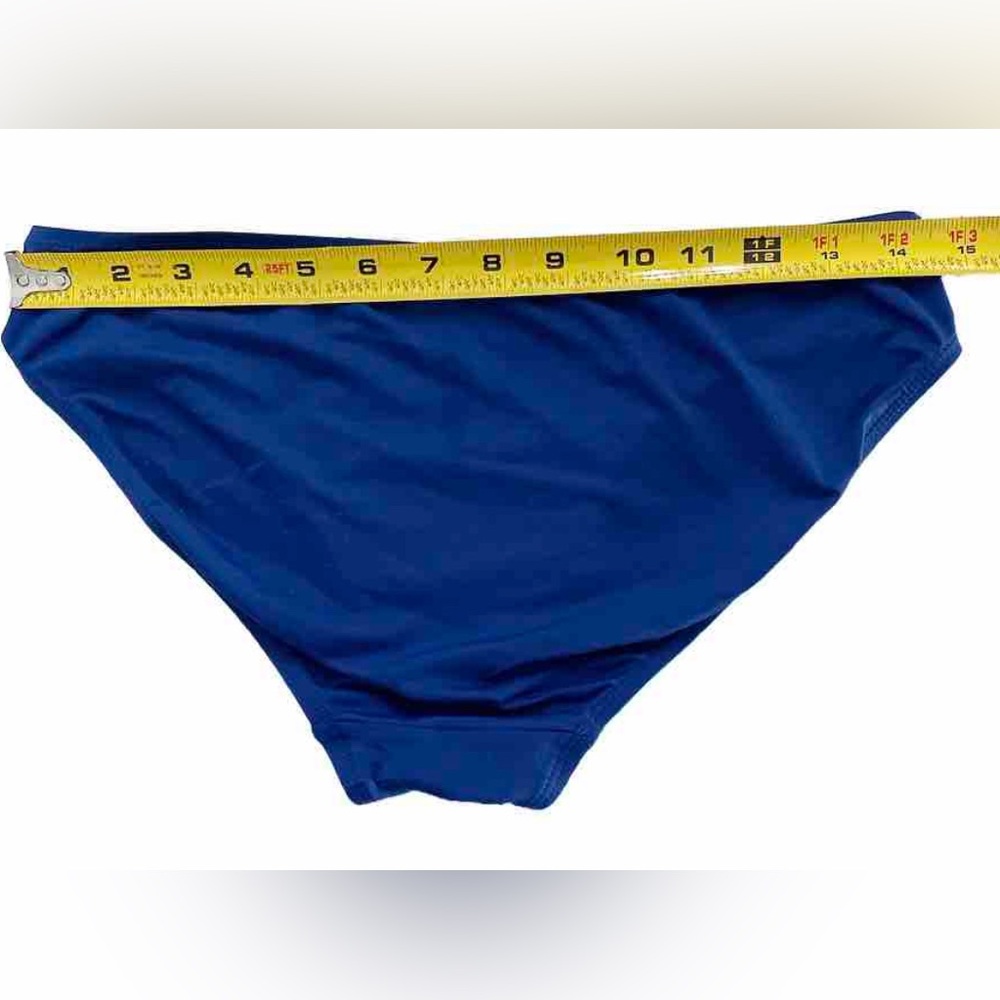 Lauren Ralph Lauren Blue Bikini Bottoms Classic Swim - Picture 4 of 6
